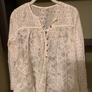 White lace blouse